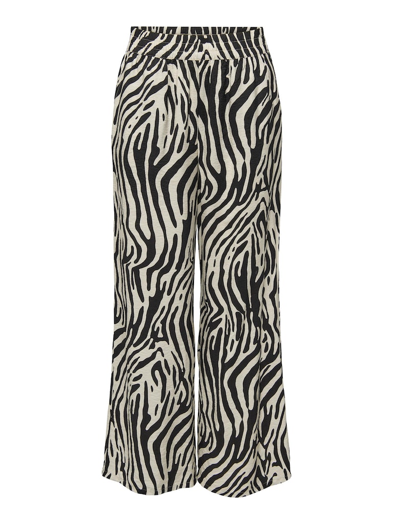 Pantalón 15286473 Jdycamille Mw Wide Pant Wvn Tapioca Black Zebra de Only