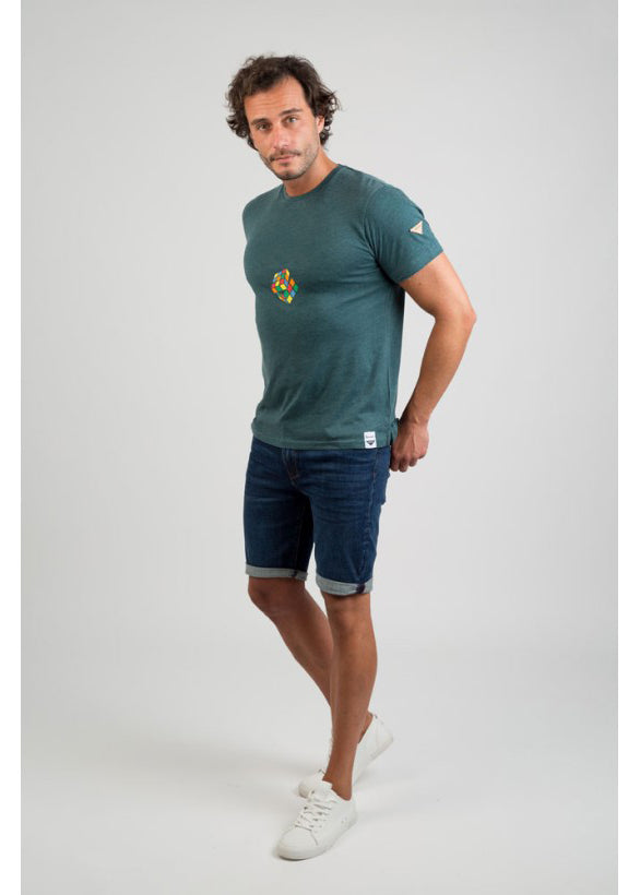 CamisetaPrivata Modelo RUBIK en verde