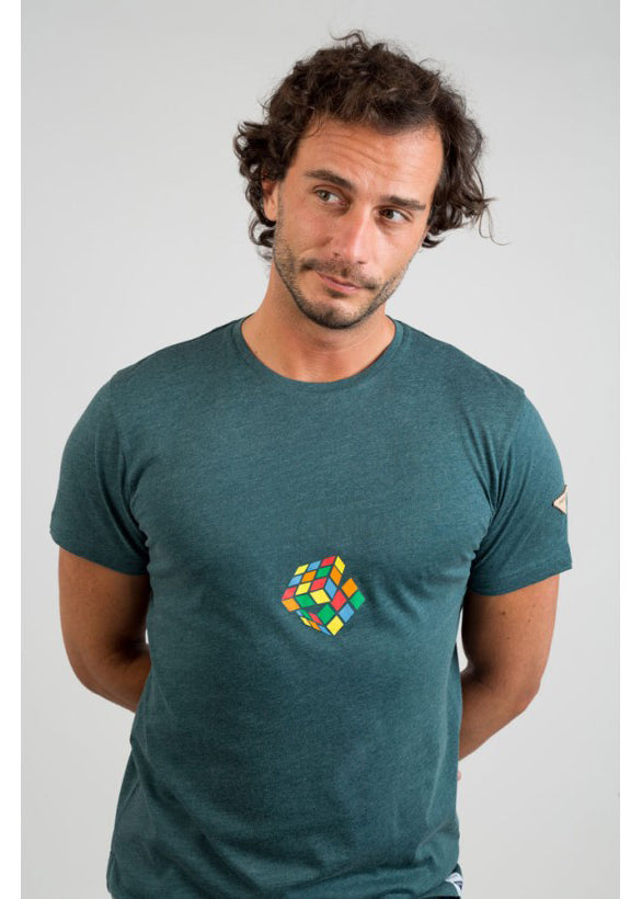 CamisetaPrivata Modelo RUBIK en verde