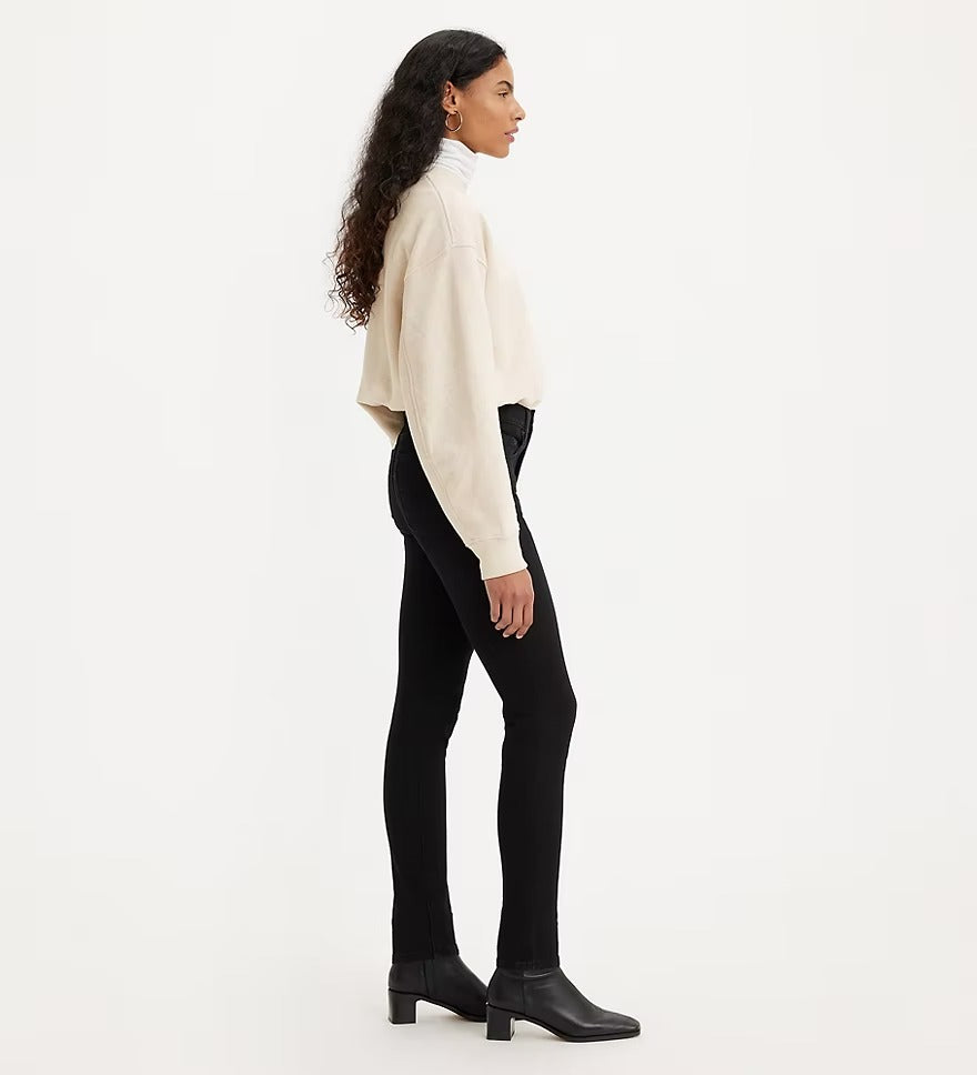 721 HIGH RISE SKINNY LONG SHOT Black