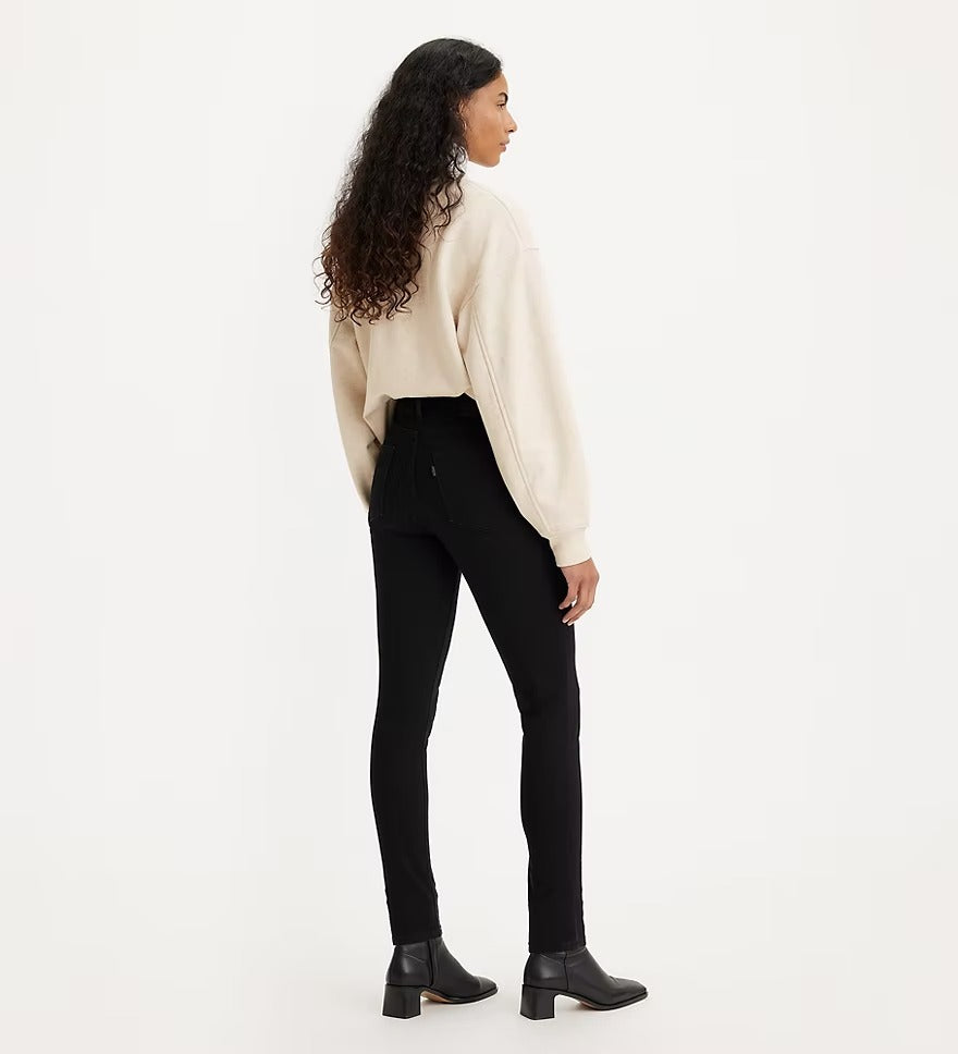 721 HIGH RISE SKINNY LONG SHOT Black