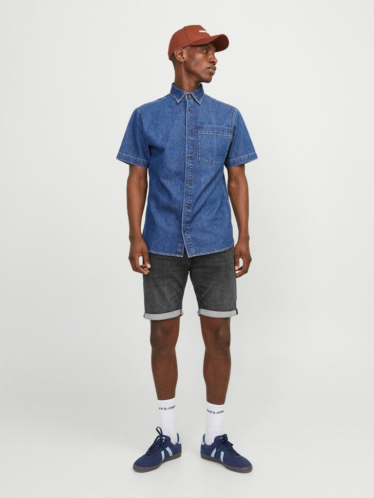 Jjirick Jjicon Shorts Sq 612 I.K Ss24 Sn Black Denim 12252246 Jack & Jones