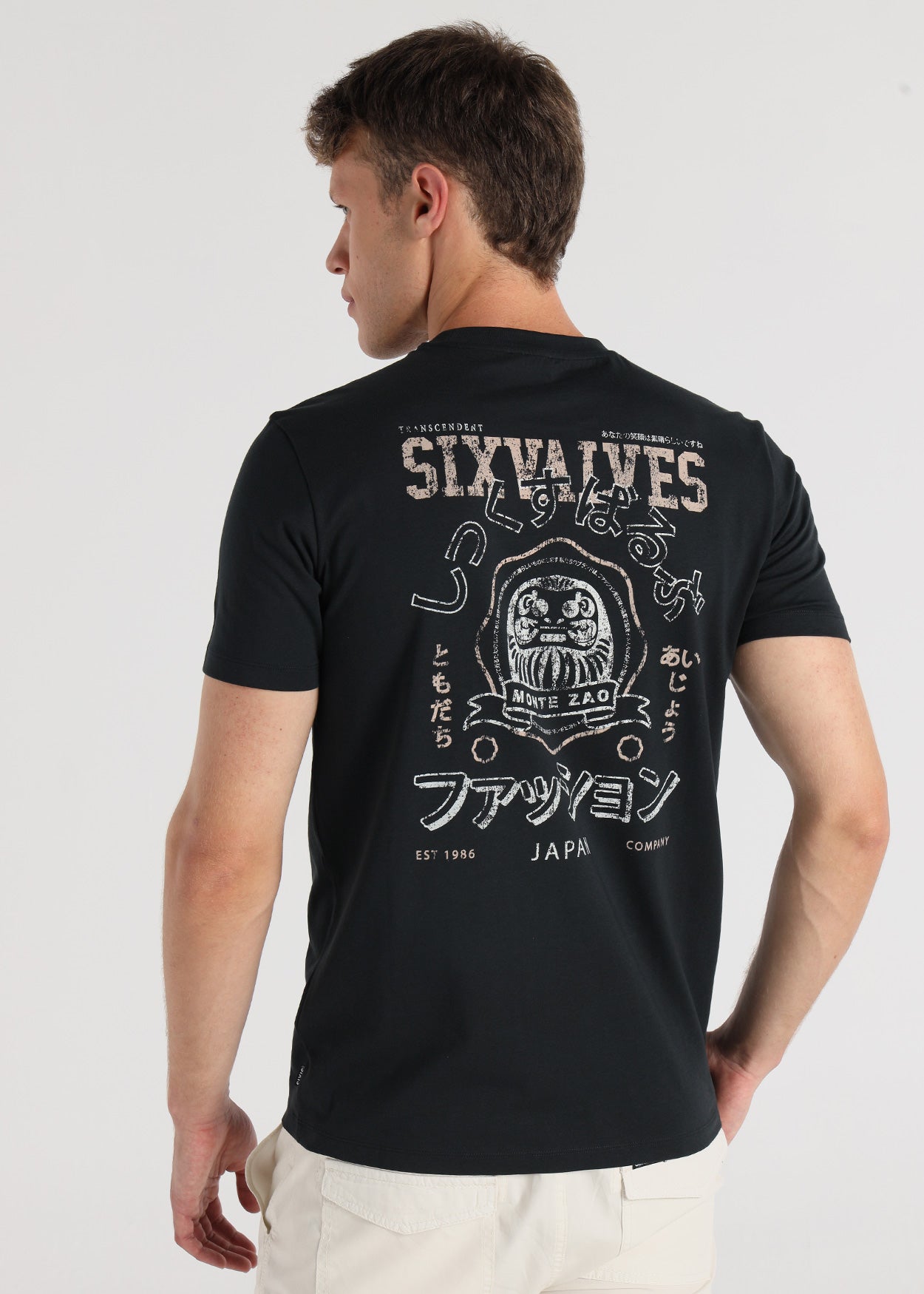Camiseta Manga Corta Grafica Espalda Japan  Six Valves 551411509399