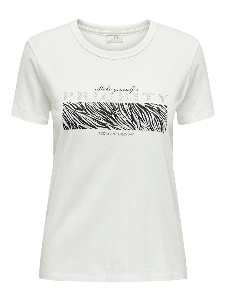 Jdymichigan Life S/S Print Top Jrs Cloud Dancer Priority 15311702 de Jdy