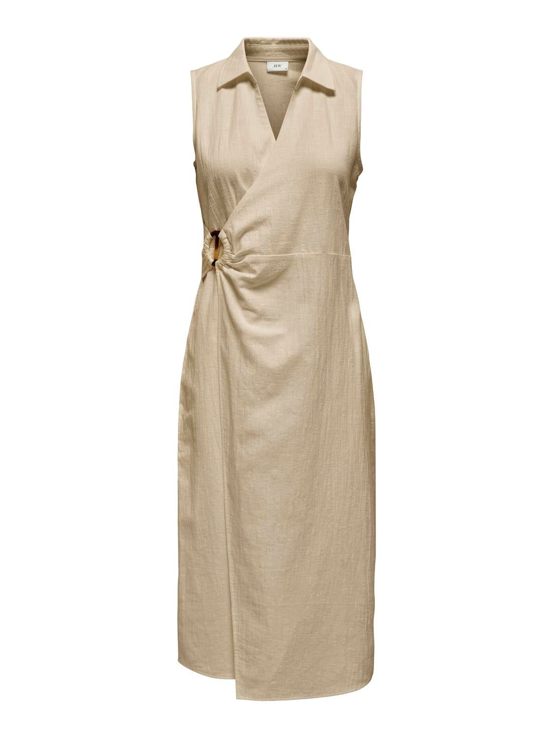 Jdypalma S/L Midi Wrap Dress Wvn de Jdy 15324982 White Pepper Jdy