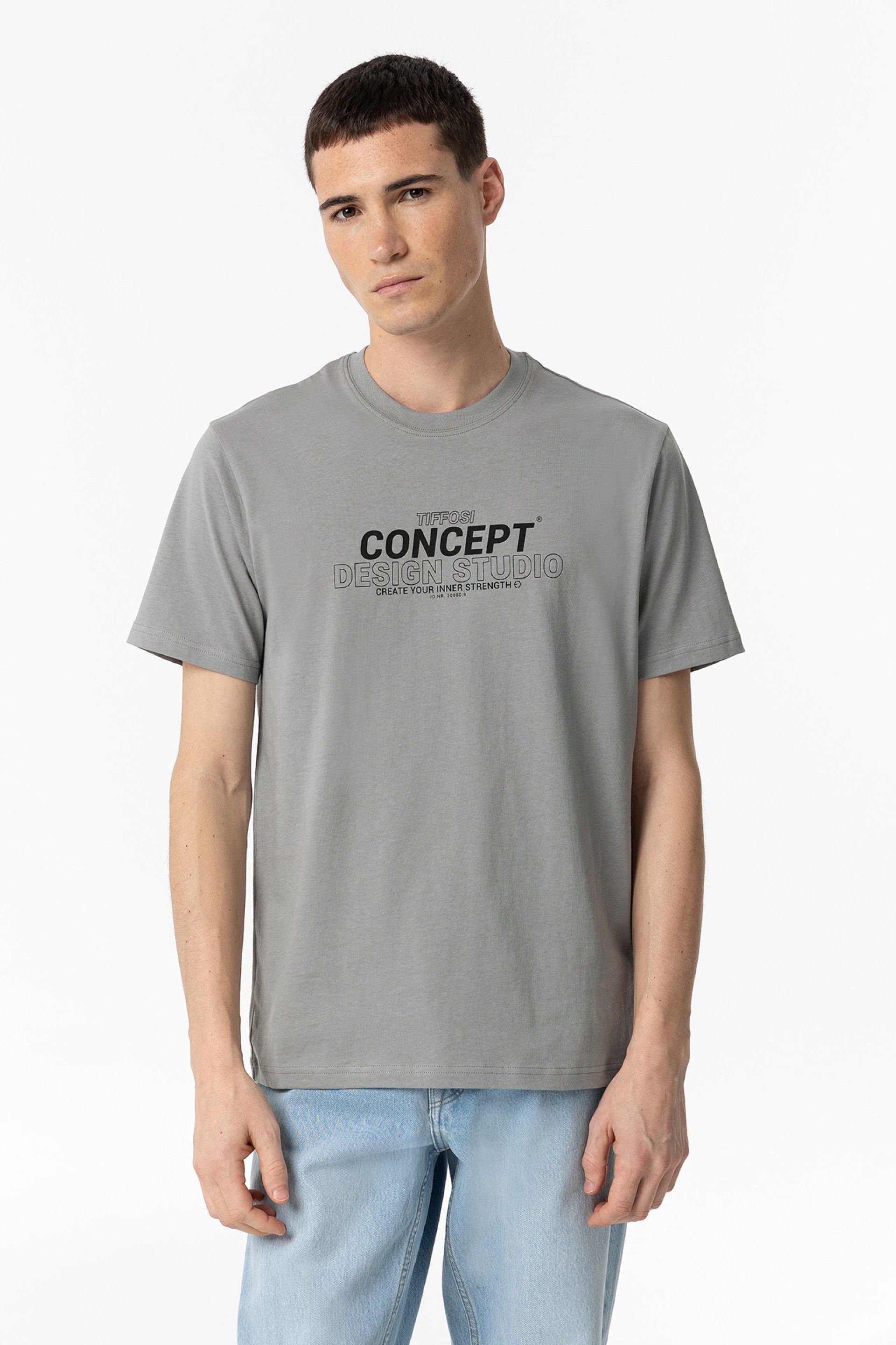 Camisetas Tiffosi Darius 10059074 004 Gris Oscuro