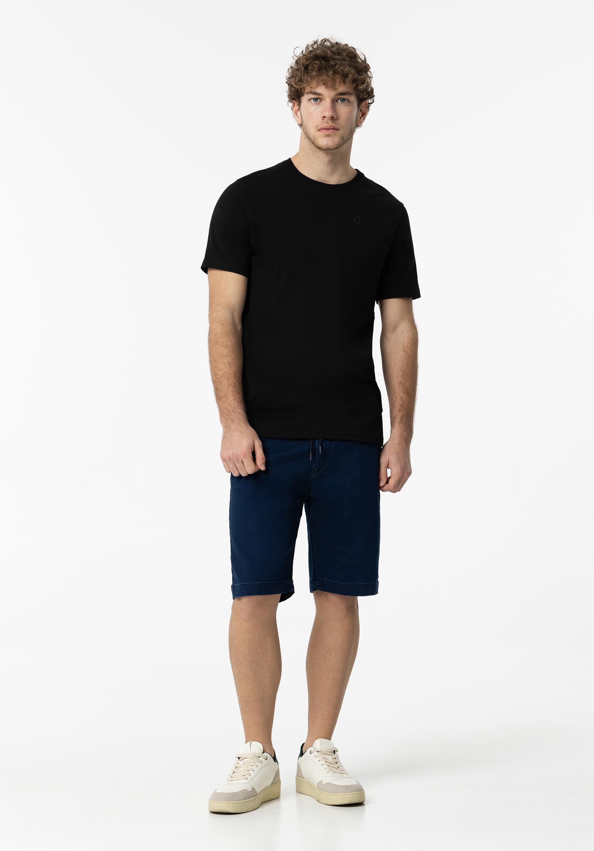 Bermuda de hombre Tiffosi 10054358 Indigo Knit Short_37 E10