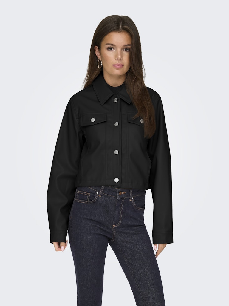 Jacket ONLY Onlrima Faux Leather Jacket Otw 15330029 Black