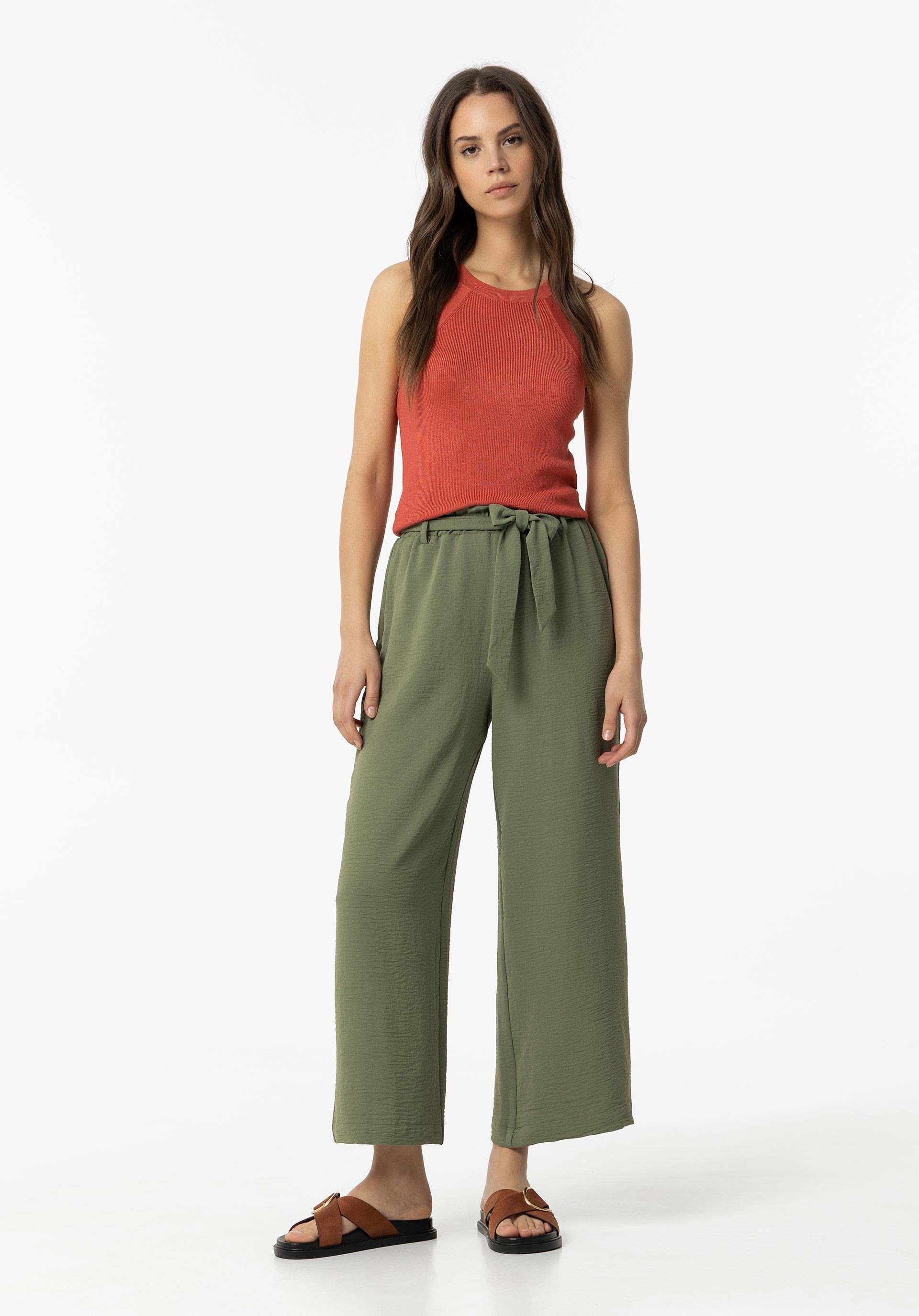Pantalón 10054538 Mony_1 831 Patina Green de Tiffosi