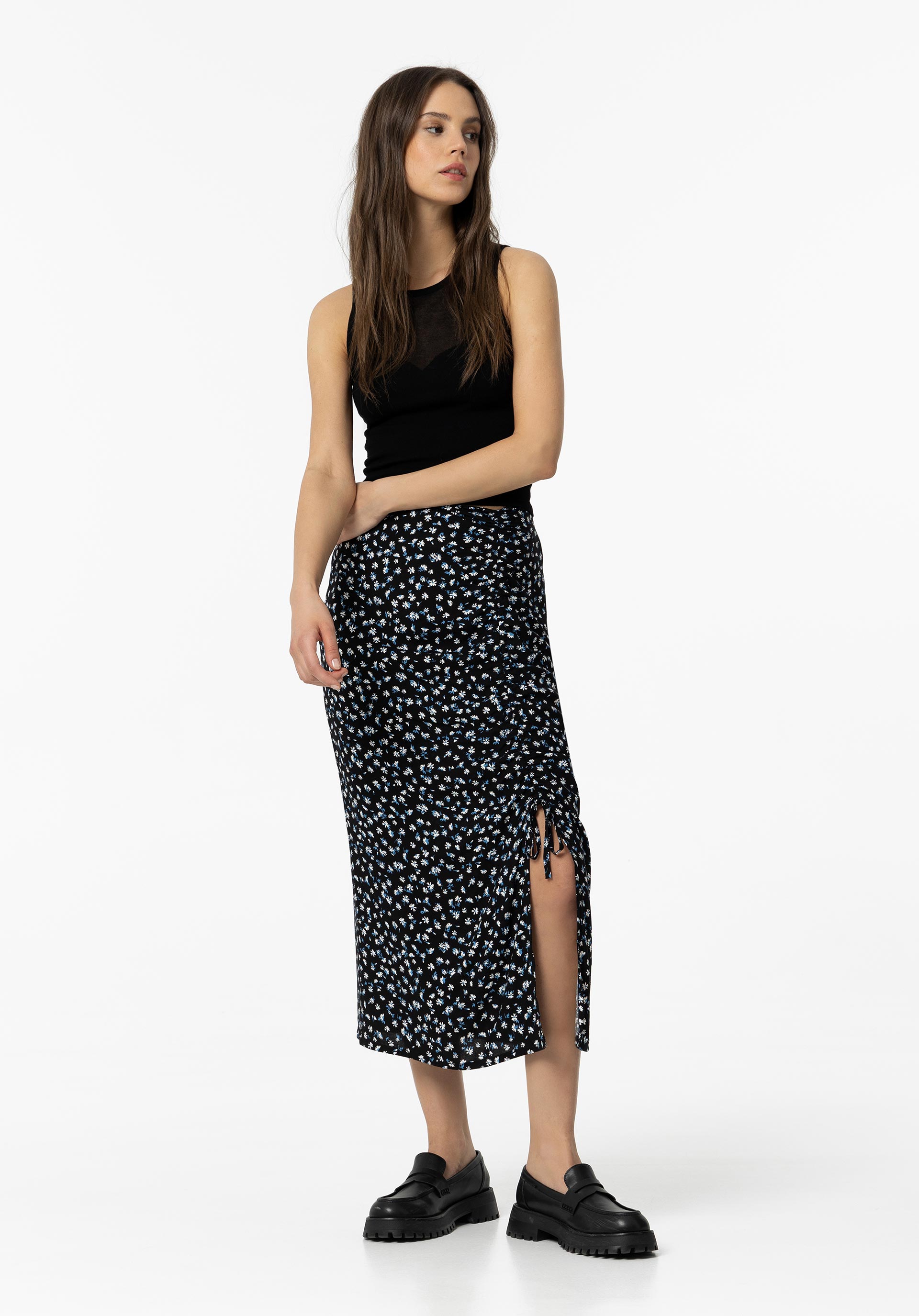 Falda 10054522 Ginger 790 Azul Marino de Tiffosi