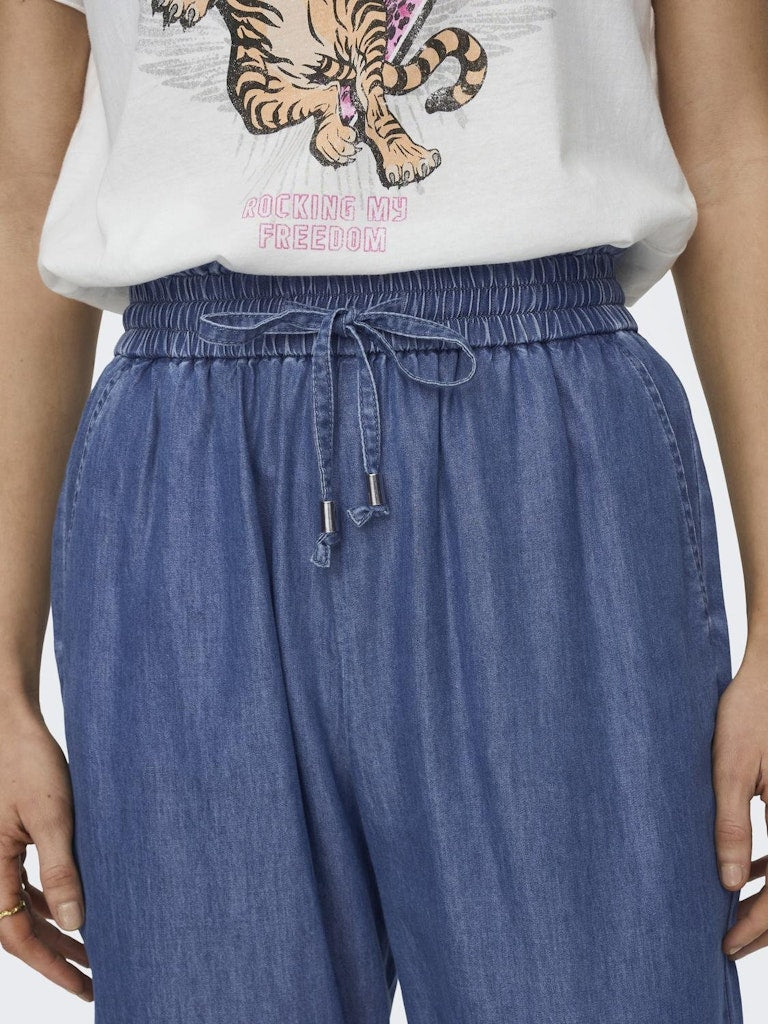 Onlbea Life Hw Elastic String Dnm Bj Medium Blue Denim 15254398 de Only