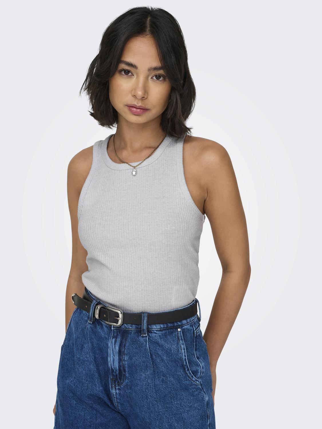 Top ONLY Onlidol Life S/L Glitter Top Jrs 15325975 Bright White