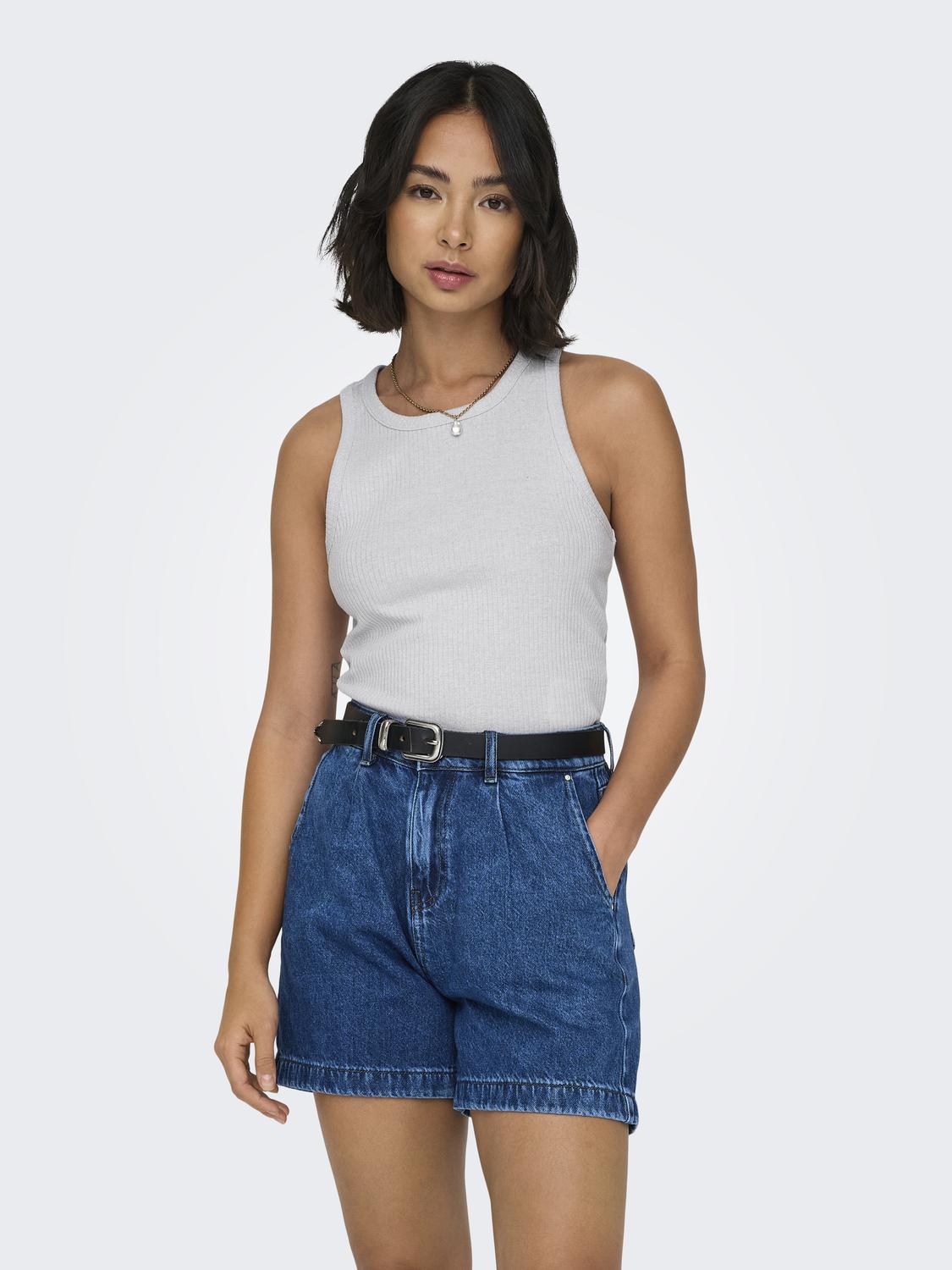 Top ONLY Onlidol Life S/L Glitter Top Jrs 15325975 Bright White