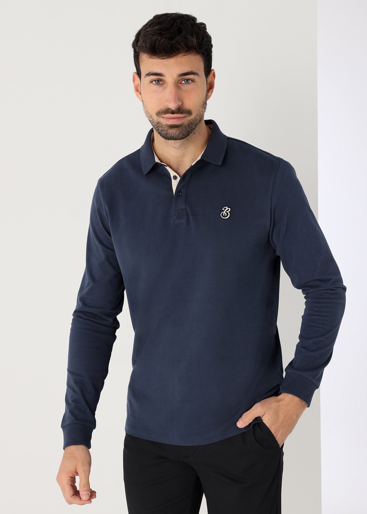 Polo Manga Larga Peach Finish Bendorff 830285125269