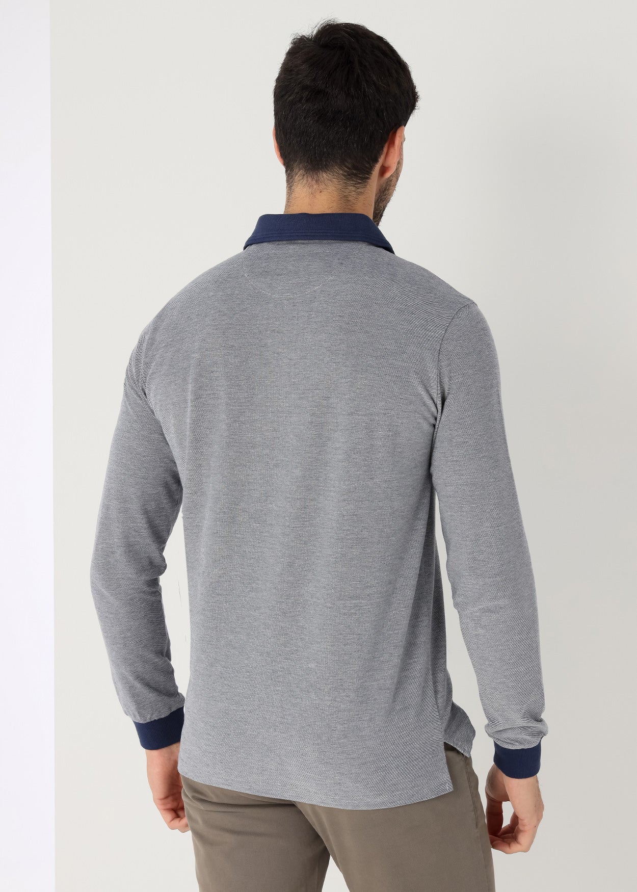 Polo Manga Larga Inject  Pique  Bendorff 830895443269