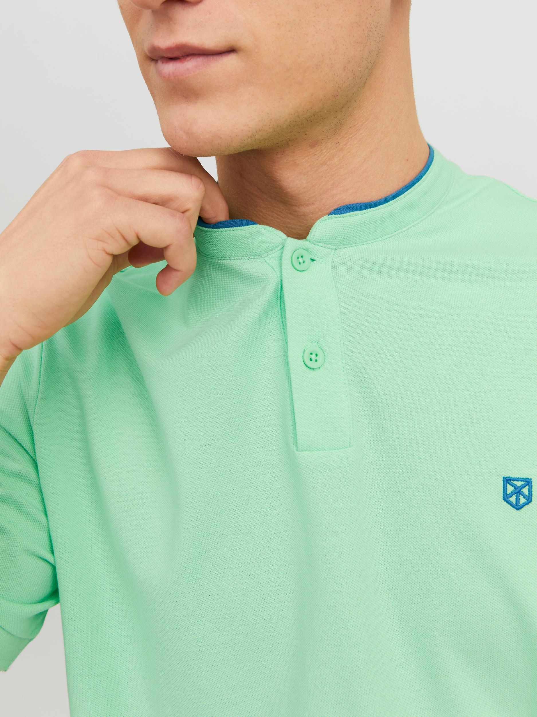 Jprblasainz Ss Mao Polo Green Ash - dvjeans