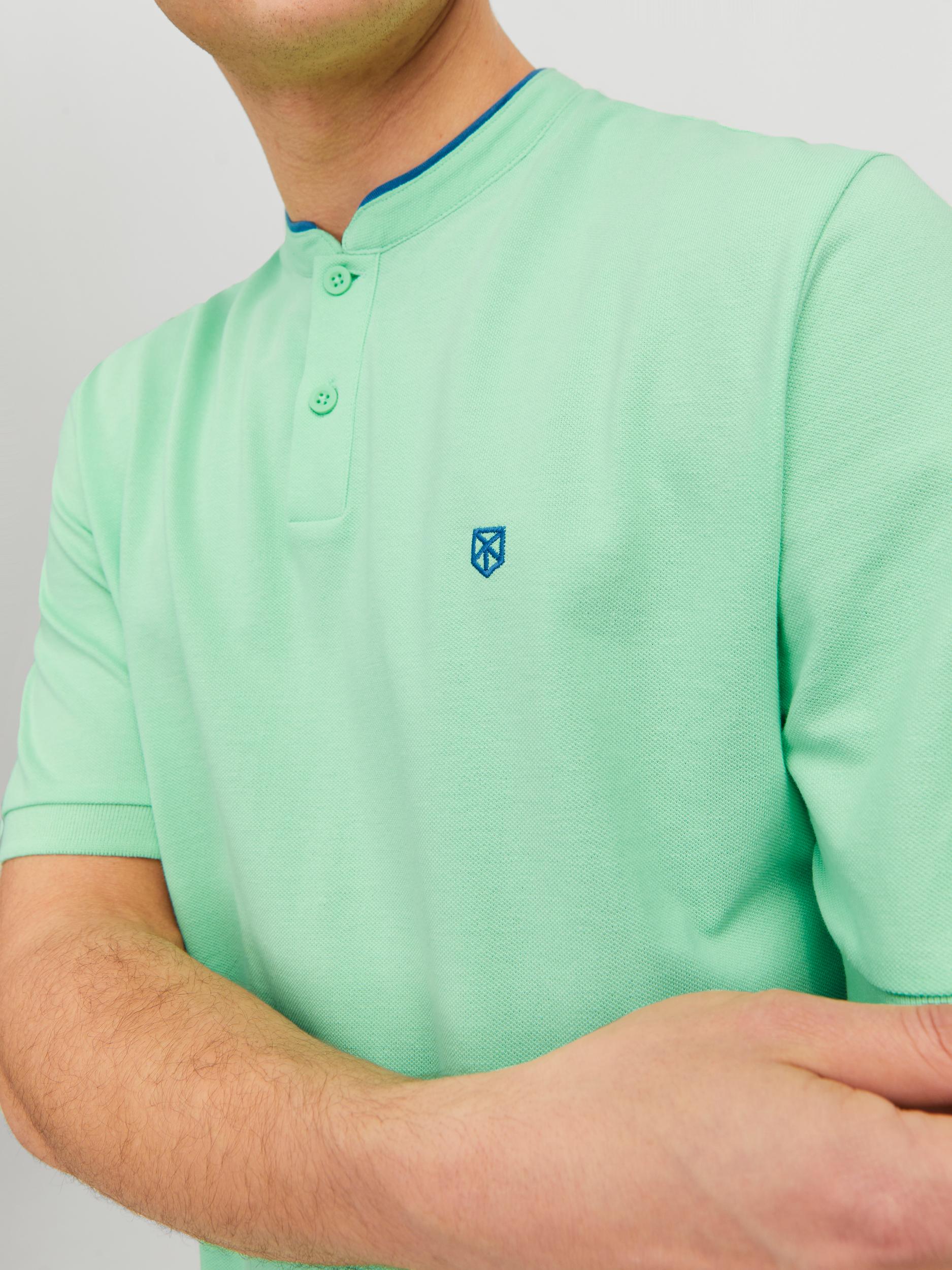 Jprblasainz Ss Mao Polo Green Ash - dvjeans