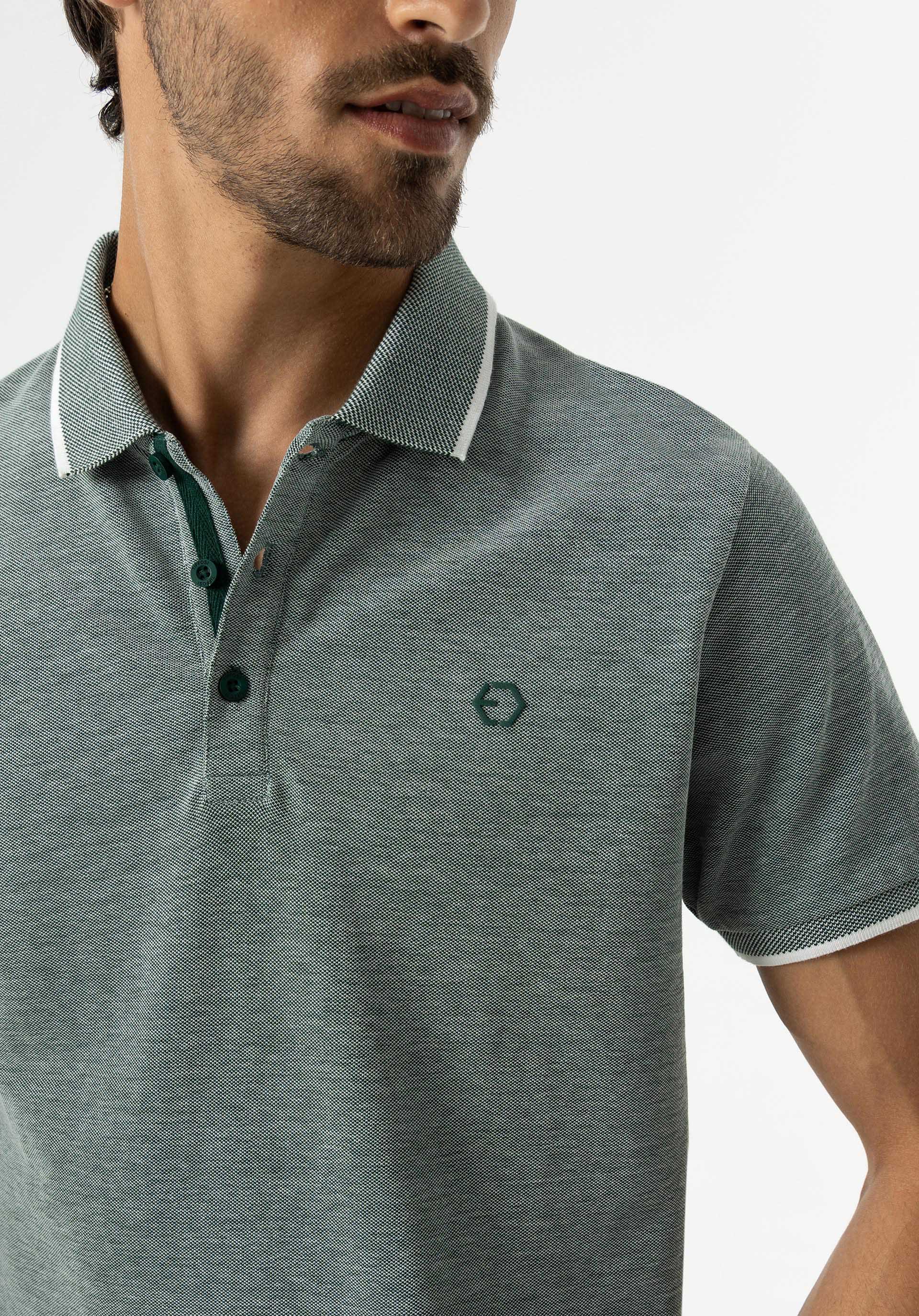 Polo Theo modelo 10054107 894 de Tiffosi Verde