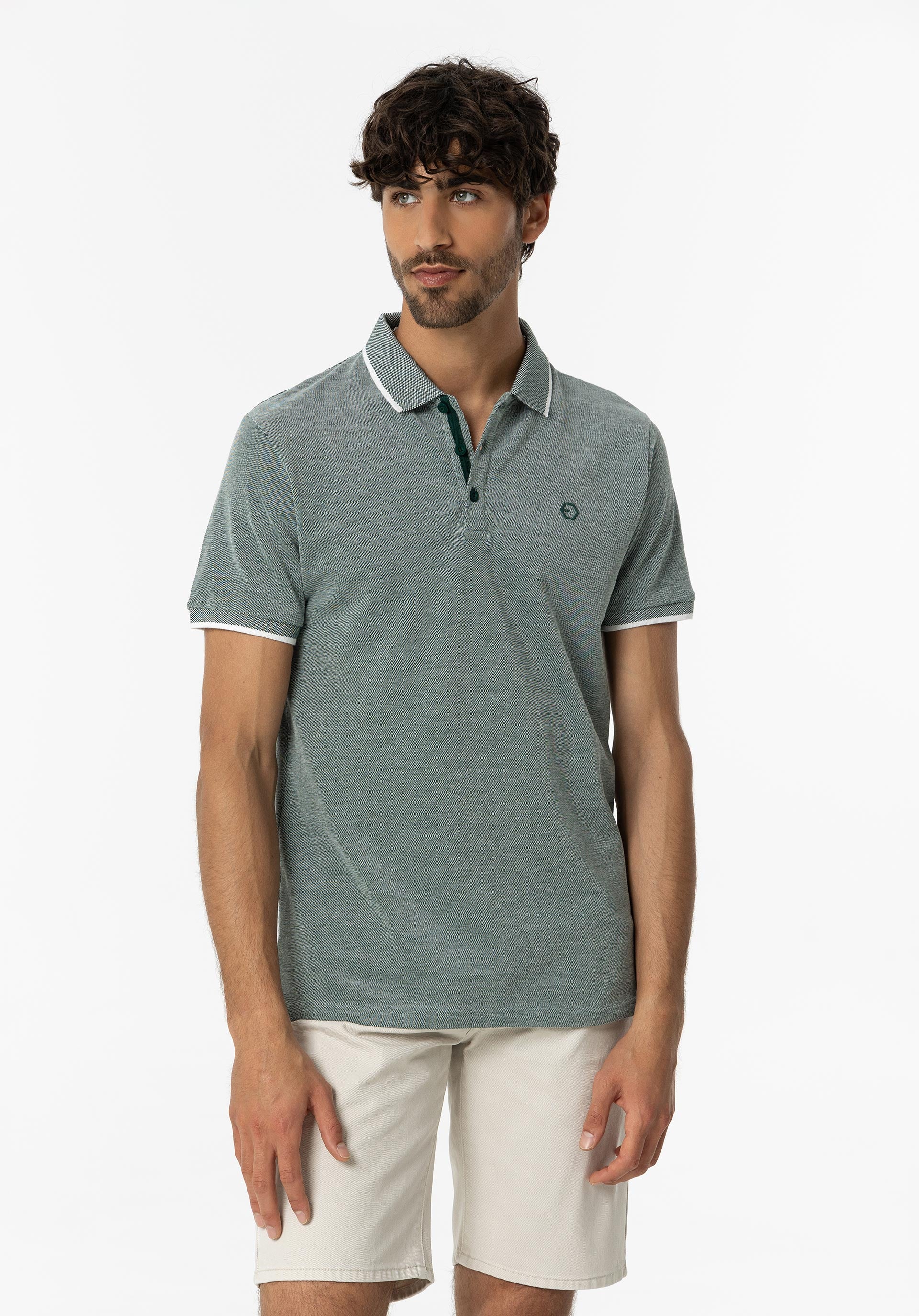 Polo Theo modelo 10054107 894 de Tiffosi Verde