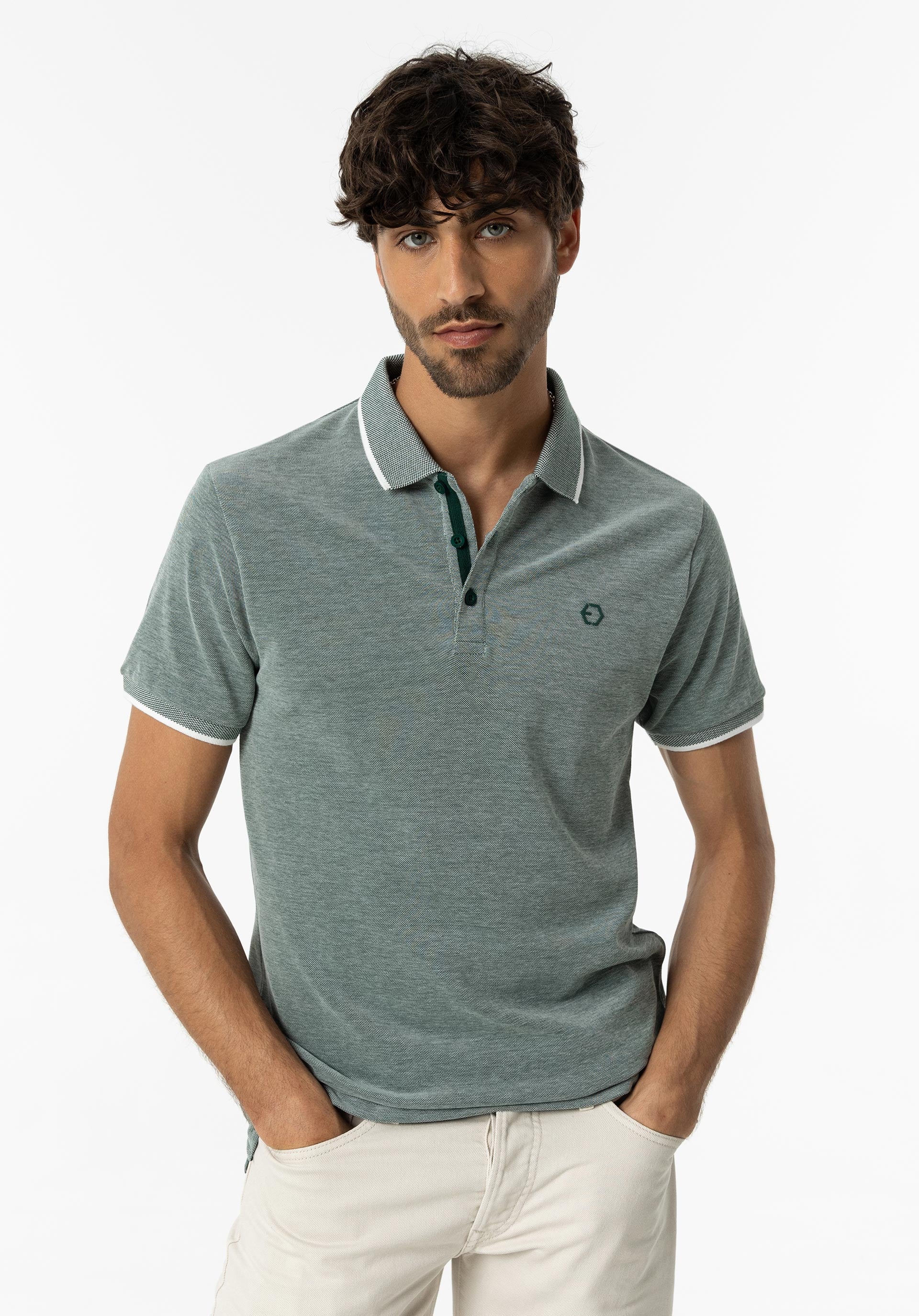 Polo Theo modelo 10054107 894 de Tiffosi Verde