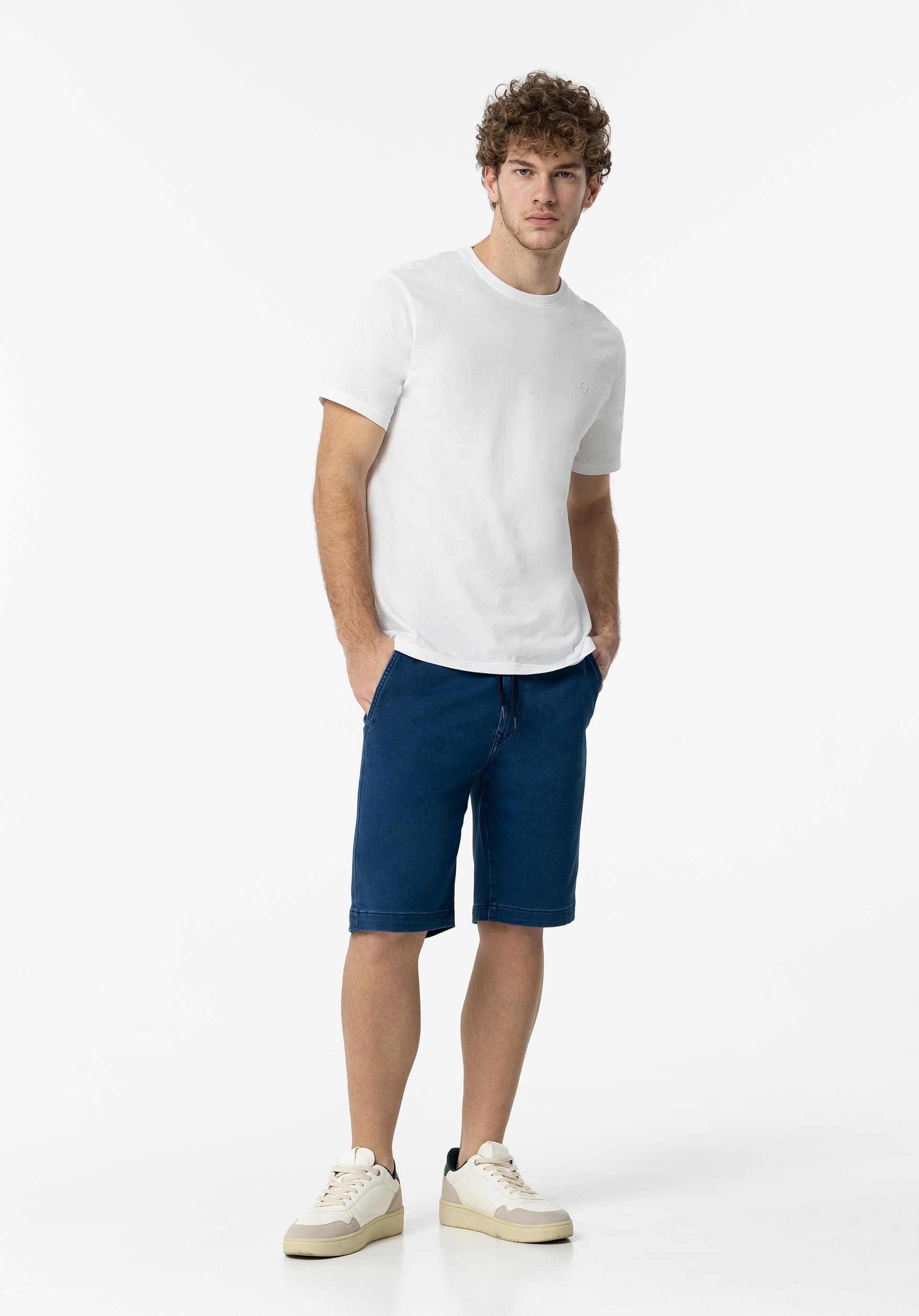 Bermuda Tiffosi Indigo Knit Short_37 10054358 M10