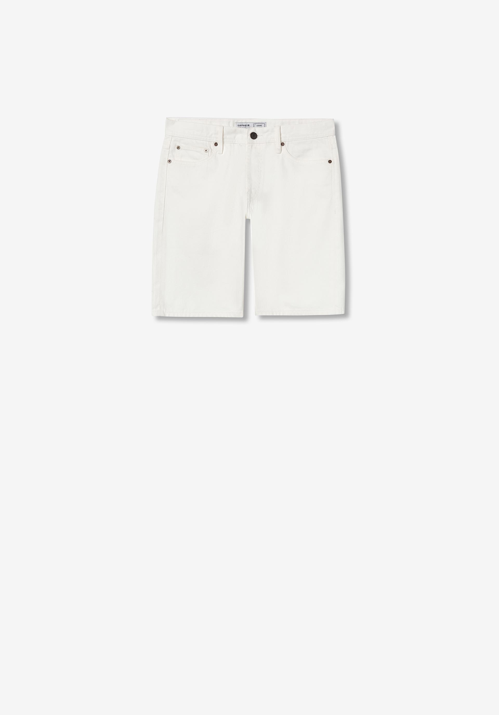 Loose Short_7 110 Tiffosi de hombre 10054404 Blanco Brillante