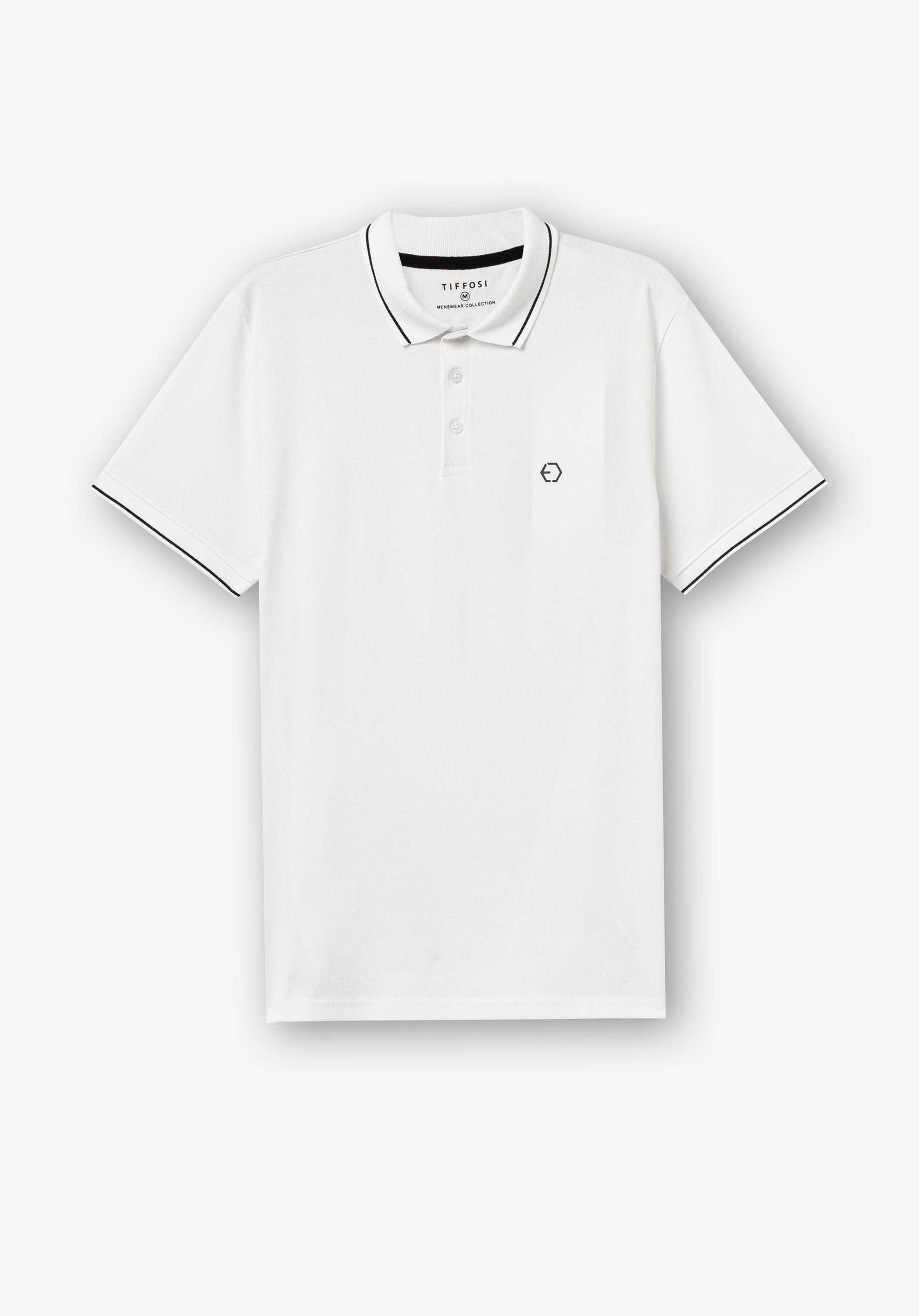 Polo Jeremy modelo 10054684 001 de Tiffosi Blanco