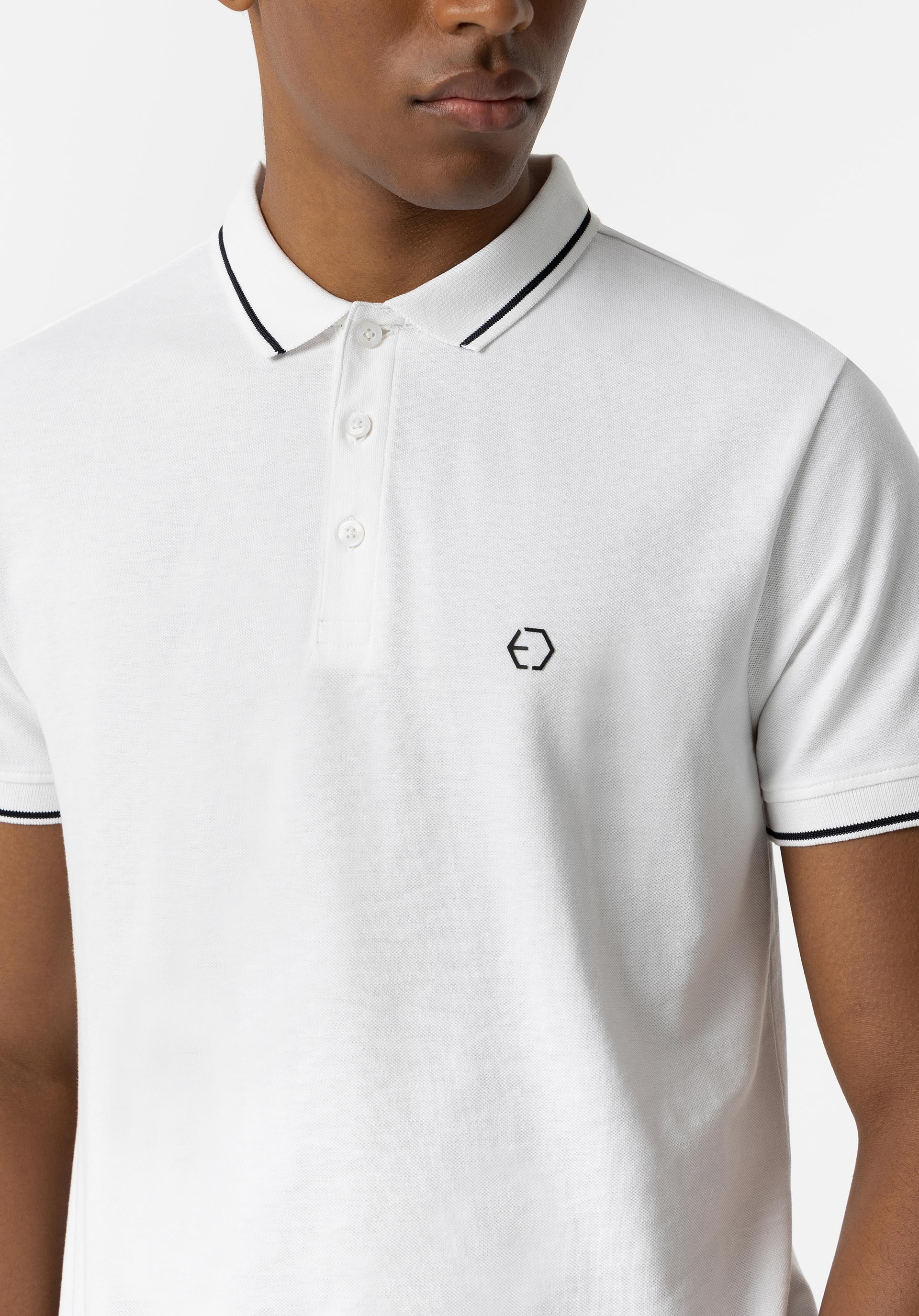 Polo Jeremy modelo 10054684 001 de Tiffosi Blanco