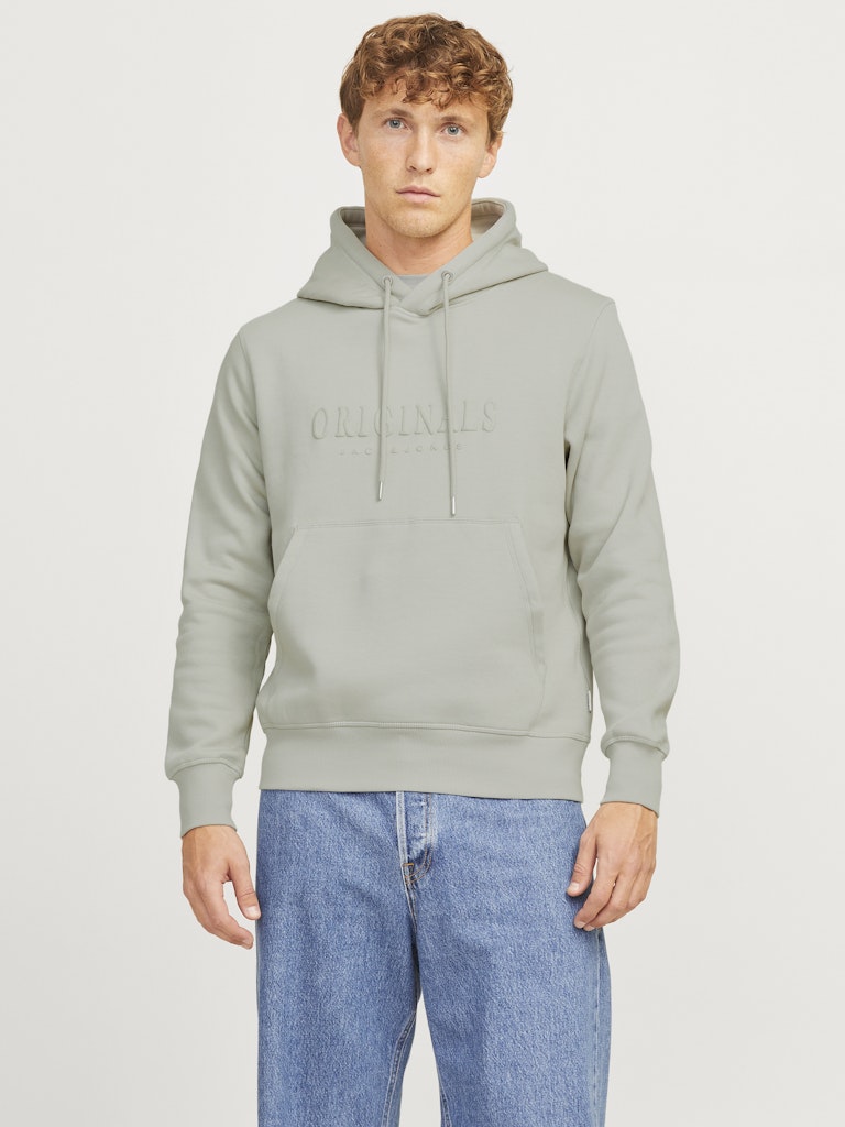 Jack & Jones Jorfrederiksberg Sweat Hood Spa 12270541 Mineral Gray