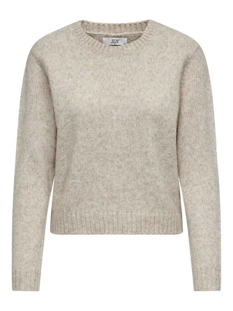 JDY Jdysilja L/S O-Neck Pullover Knt 15277866 Oatmeal Melange