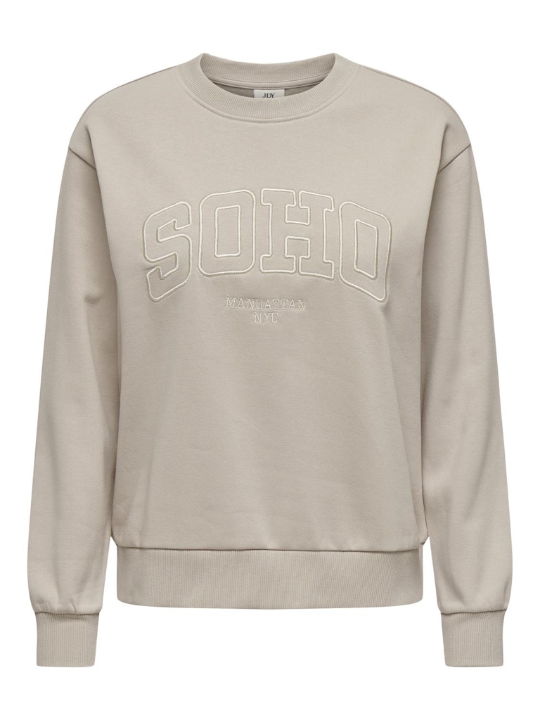 JDY Jdyparis L/S Emb Sweat Jrs 15221015 Chateau Gray Soho Emb