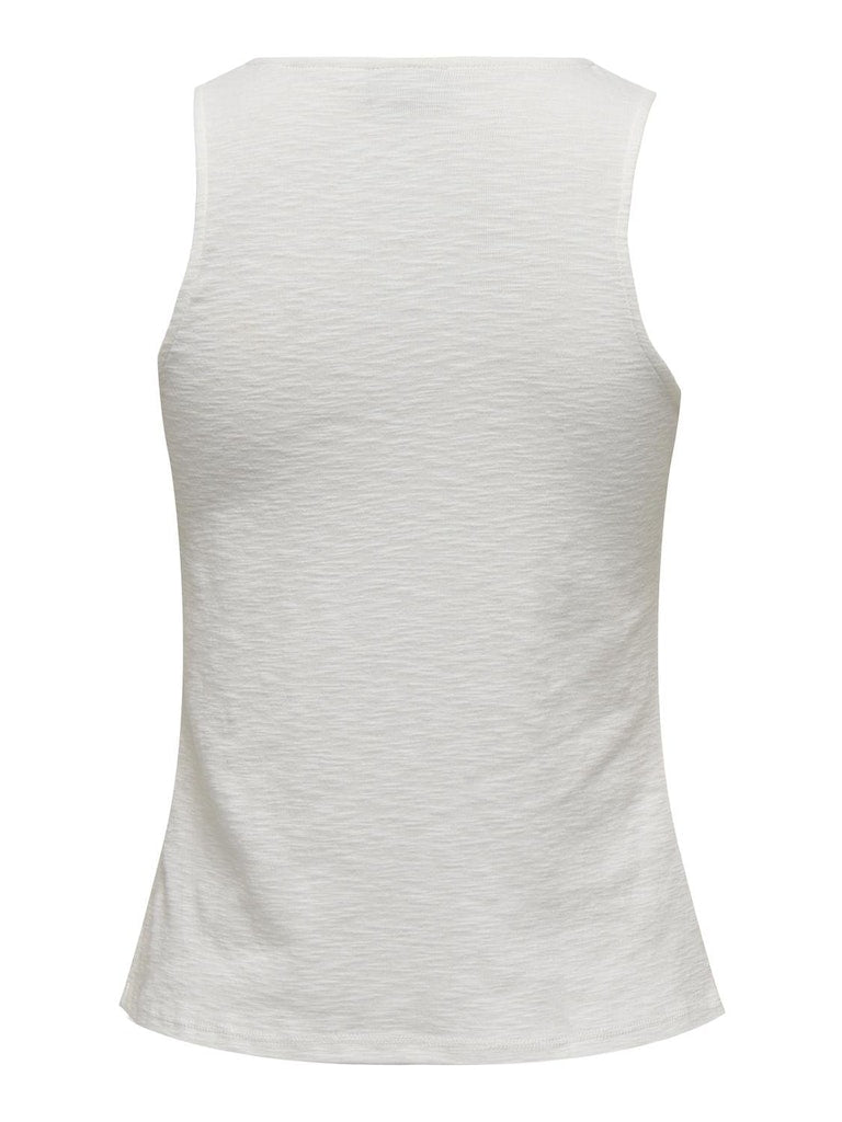 Camiseta Jdy 15322486 Jdyamy S/L Knot Tank Top Jrs Cloud Dancer
