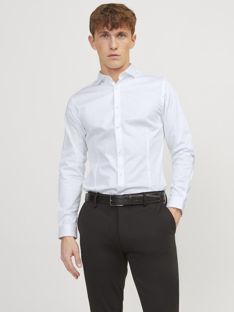 Jjparma Shirt Ls Noos 12097662White Jack & Jones