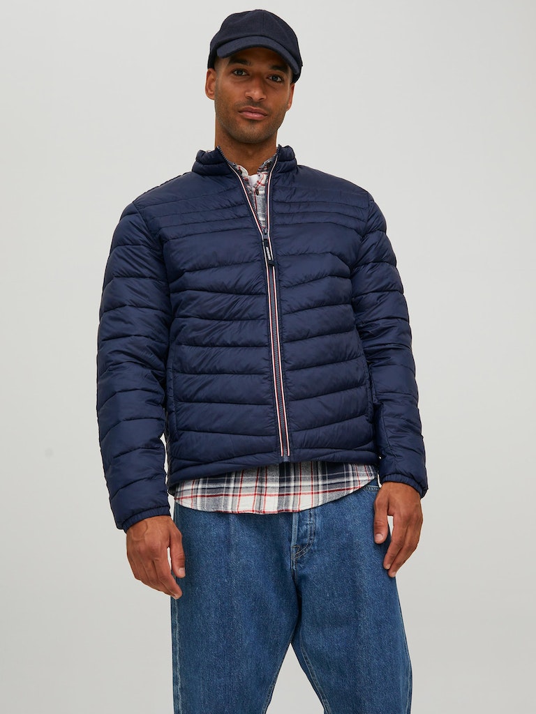 Jjehero Puffer Collar NoosNavy Blazer CONTRAST ZIP