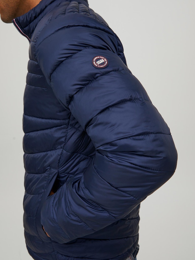 Jjehero Puffer Collar NoosNavy Blazer CONTRAST ZIP