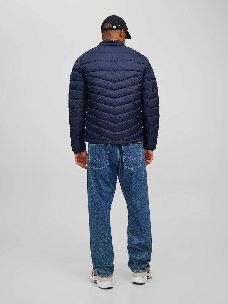Jjehero Puffer Collar NoosNavy Blazer CONTRAST ZIP