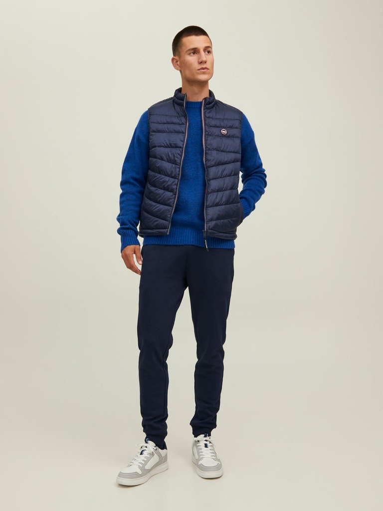 Jjehero Bodywarmer Collar NoosNavy Blazer CONTRAST ZIP
