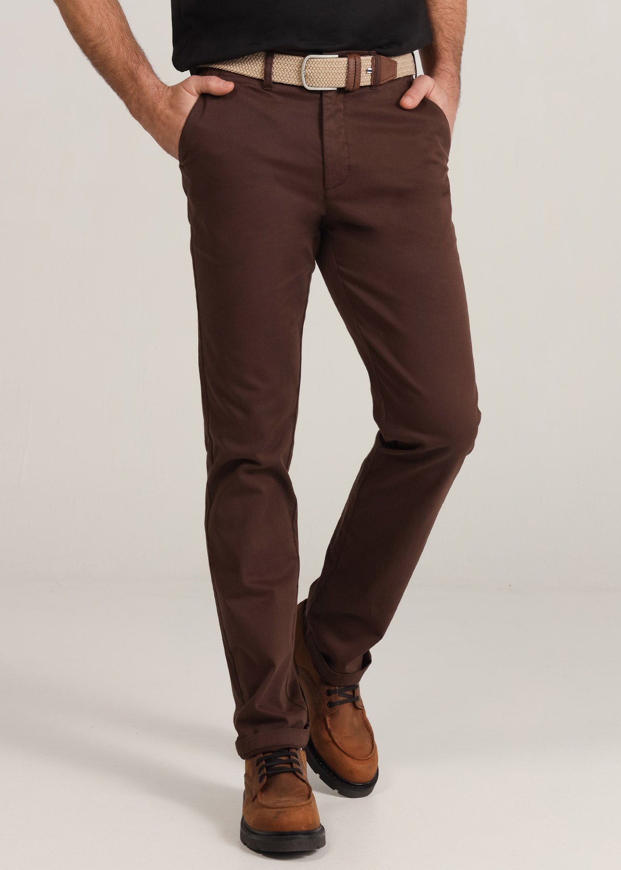 8001 Brave Pantalon Chino Cintura Media Regular Tiro Medio Edition Twill + Cintu 284