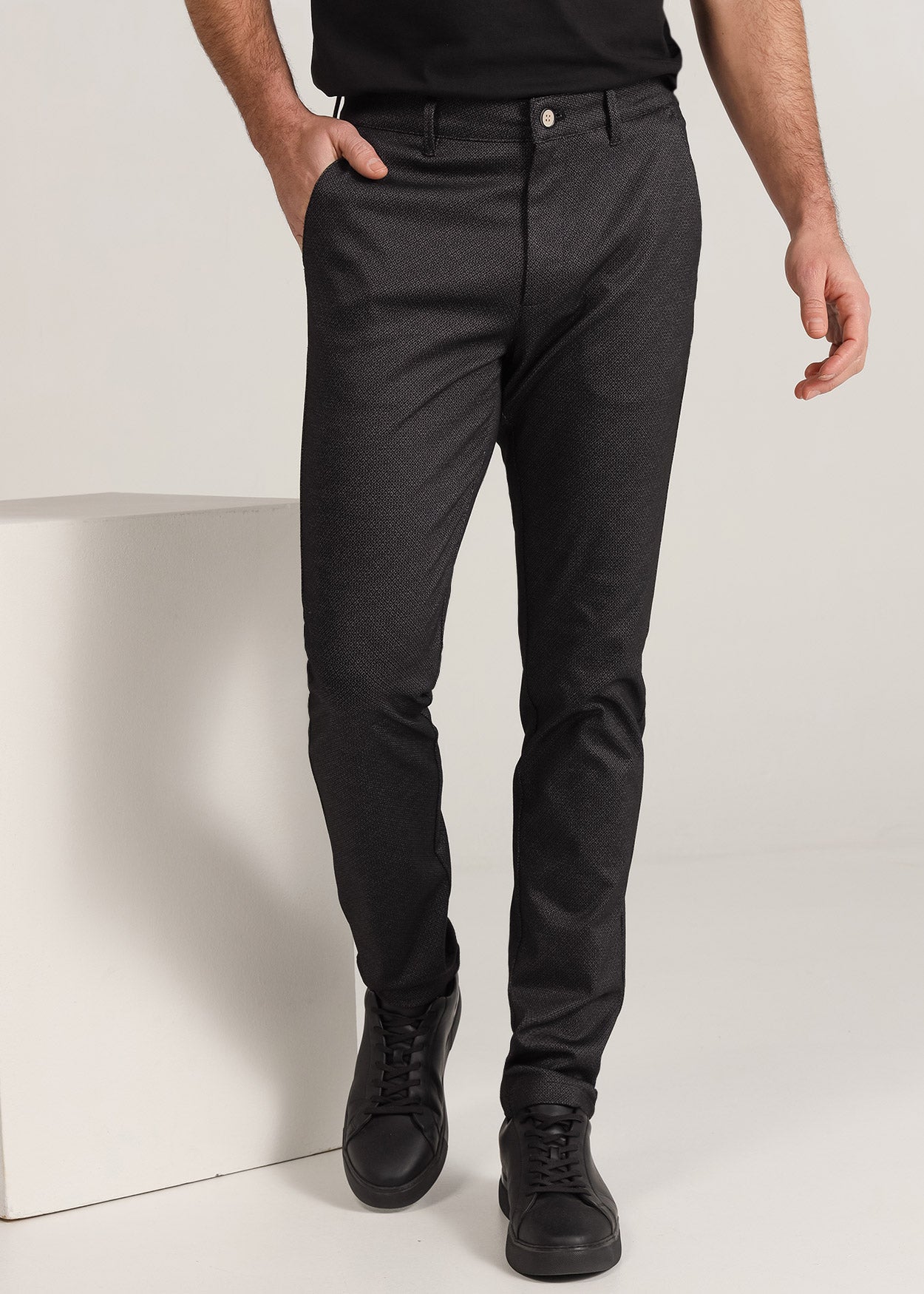 Pantalon Chino Cintura Media Slim Tiro Medio  Estampado 111