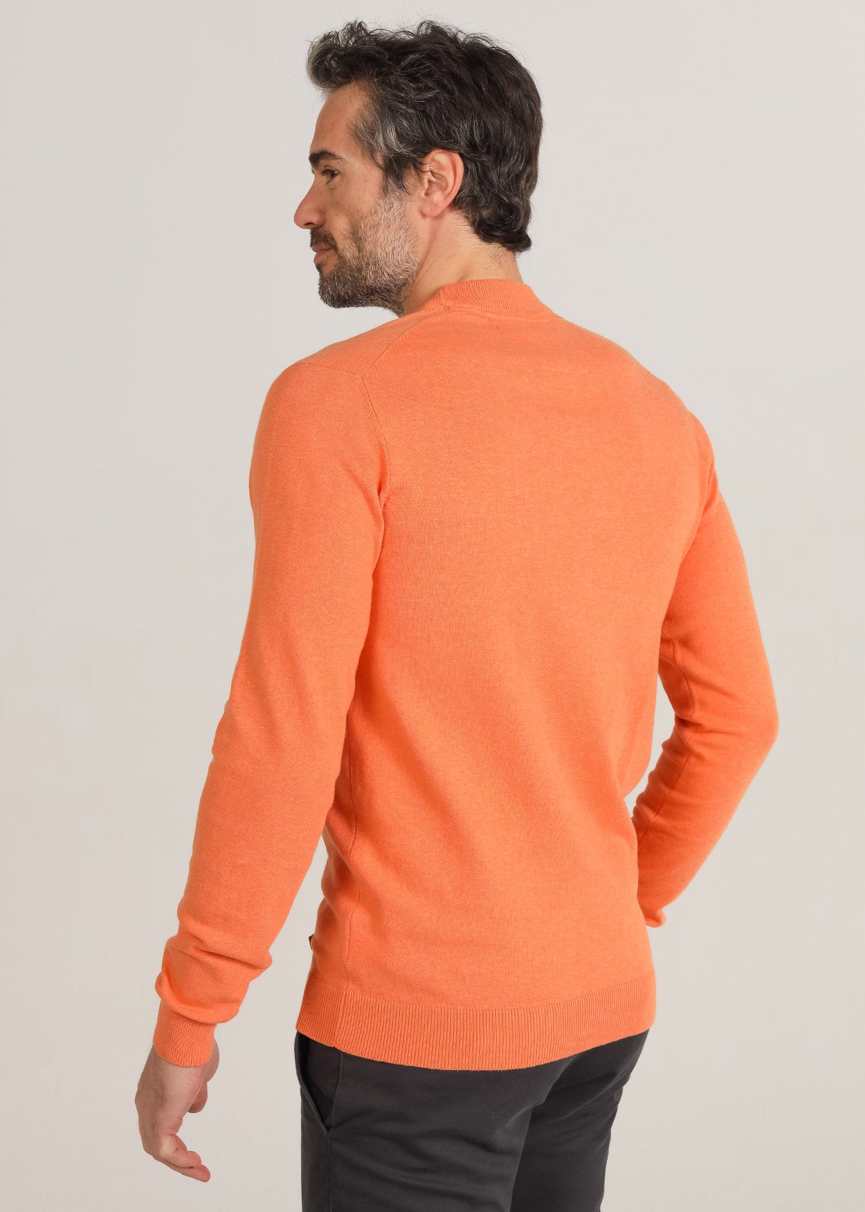 Jersey Cuello Caja  Mock Neck Mezcla Basic Logo 216