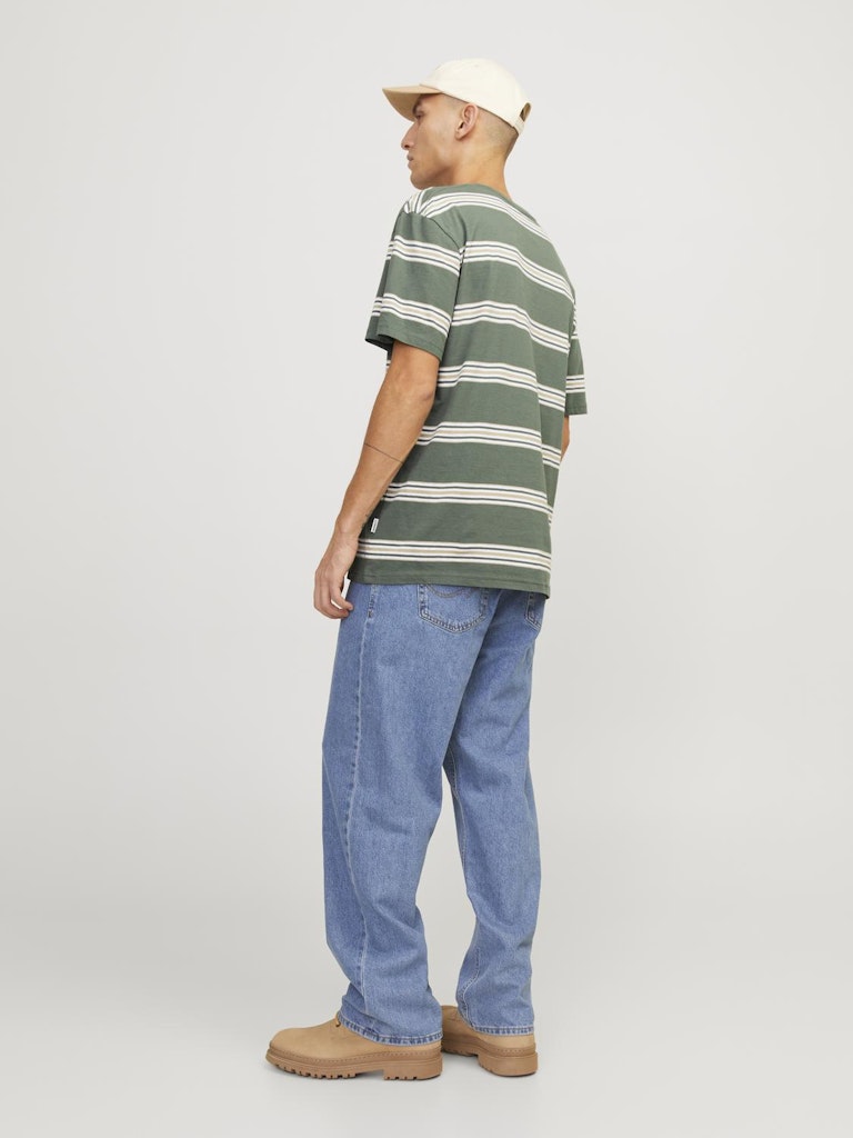 Jorlucca Stripe Tee Ss Crew Neck Laurel Wreath de Jack & Jones