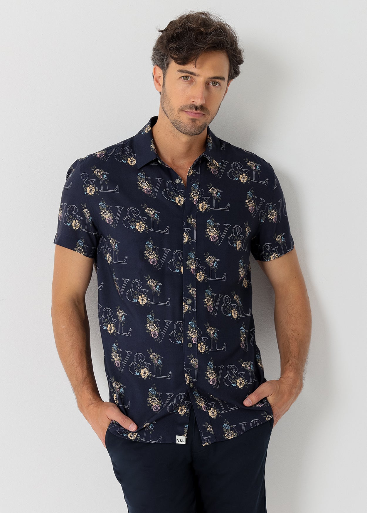 Victorio & Lucchino 640007001 Camisa Manga Corta Estampado V&L Floral  111
