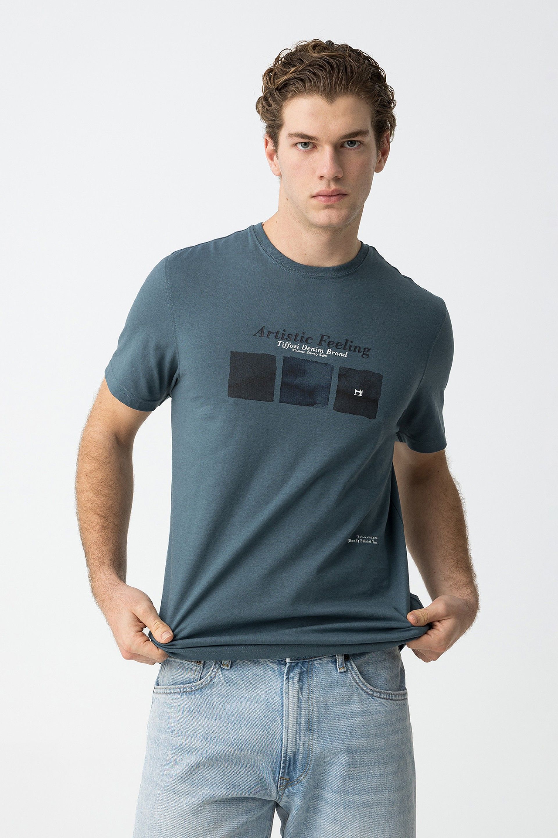 Camisetas Tiffosi Rhys 10059071 747 Blue Mirage