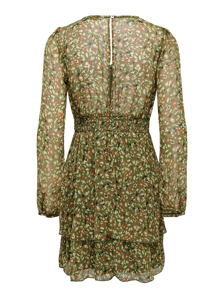 Onladele Life L/S V-Neck Dress PtmWinter Moss Eco animal