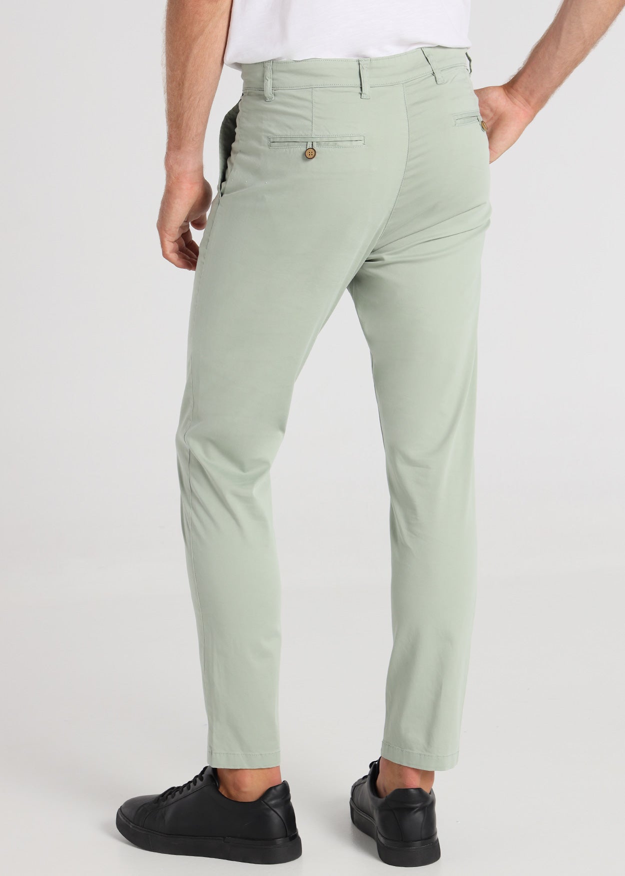 Pantalon Chino Skinny Tiro Medio Basico Saten  Six Valves 500371473372