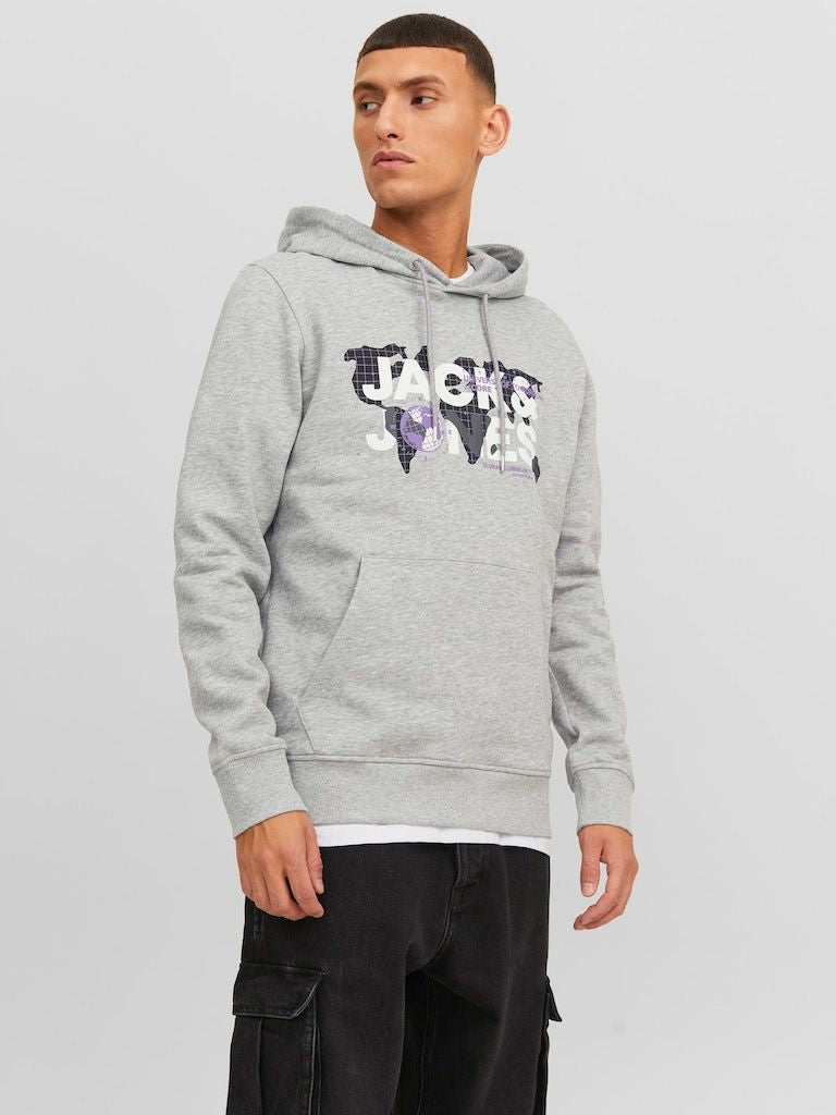 Jcodust Sweat Hood SnLight Grey Melange NEW LGM