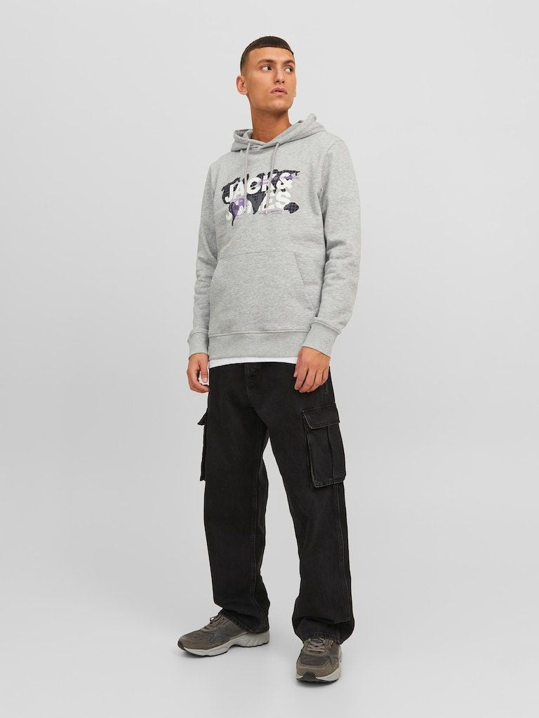 Jcodust Sweat Hood SnLight Grey Melange NEW LGM