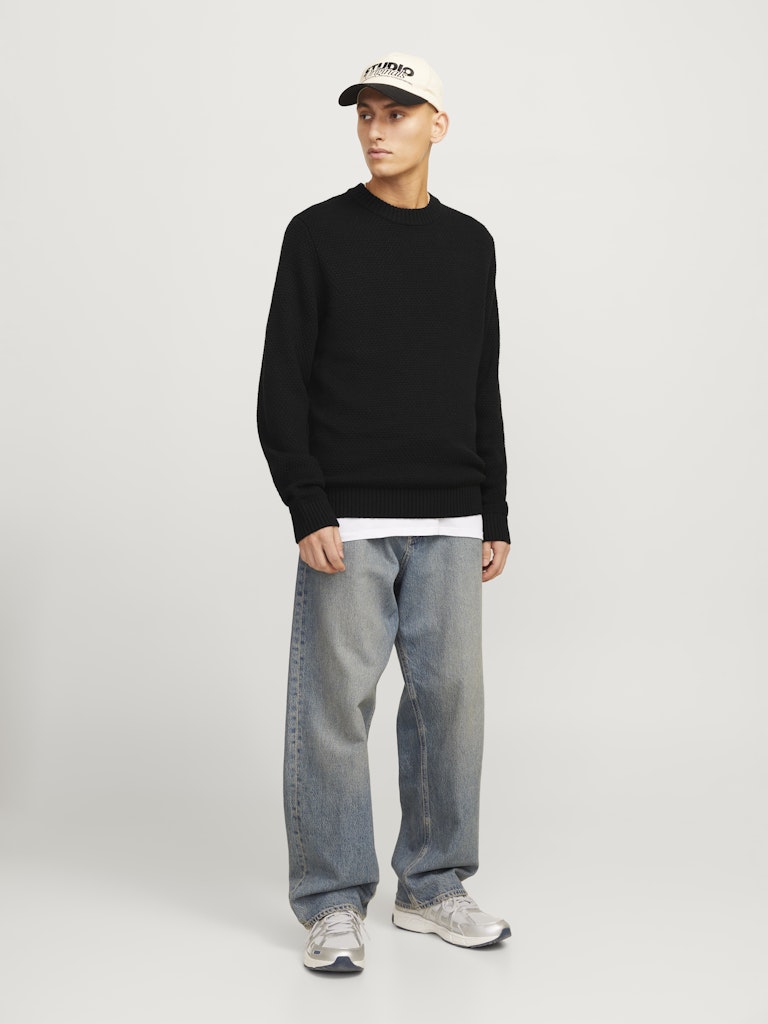 Jack & Jones Joreaton Knit Crew Neck Bf Jack & Jones Pullover 12266391Black