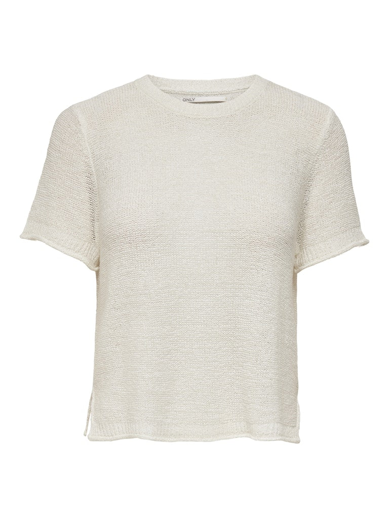 Camiseta 15254282 Onlsunny S/S Pullover Noos Knt Cloud Dancer de Only