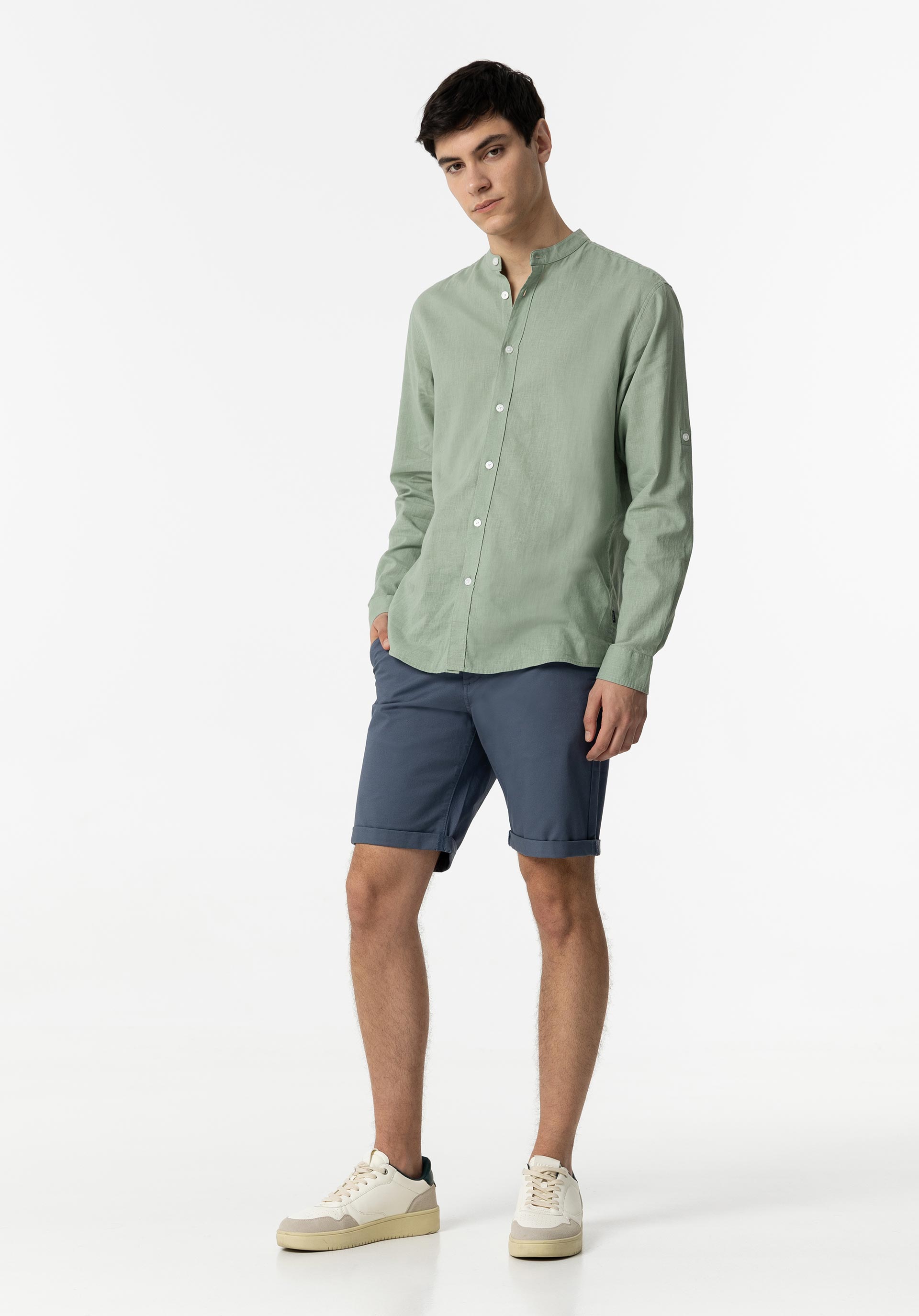 Camisa Tiffosi 10054619 Bishop 805 Verde Pistacho